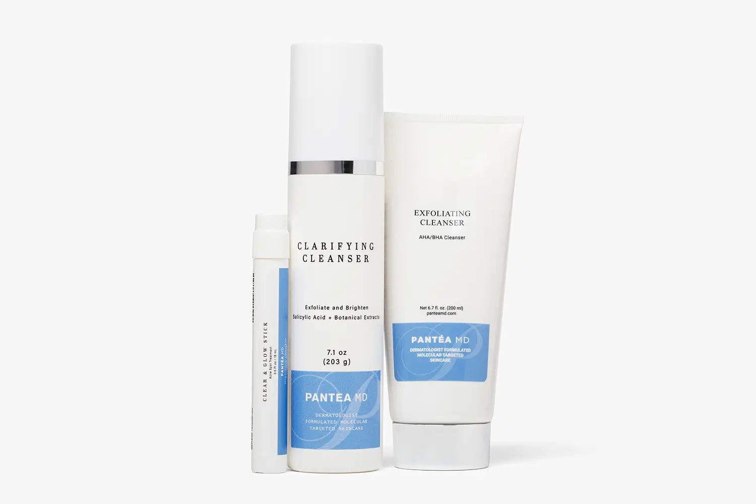 PantéaMD acne scar treatment products - cleansers & spot treatments